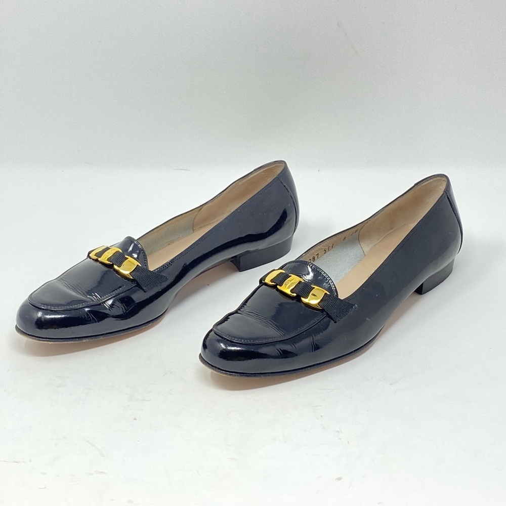 ❤️Salvatore Ferragamo Vintage Black Loafer. Size 8B - Picture 5 of 11
